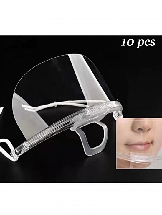 Transparent Protective Mask (10 Pcs)